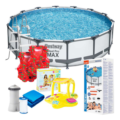 Piscina Bestway Estructural 10250 L + Bomba + Regalos El Rey