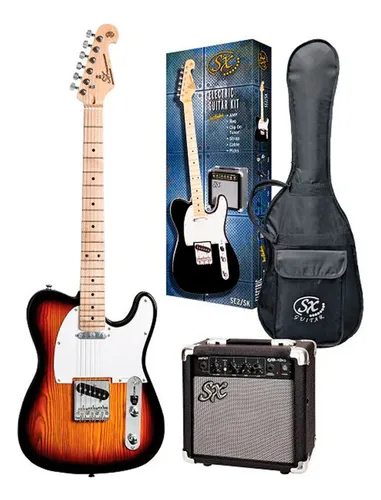 Guitarra Electrica Pack/sx Se2sk Tele Sunburst