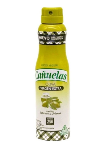 Aceite Cañuelas Oliva Extravirgen Aerosol De 150g, Pack 3u