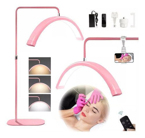 Lampara Para Pestañas Con Control Led Lamparas Pie Estetica