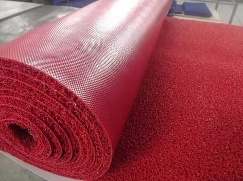 Bobina Capacho Tapete Vinil 5 Metros Antiderrapante Cor Vermelho
