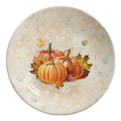 Jogo 6 Prato Sobremesa Coup De Halloween, Dias Das Bruxas C Laranja Thanksgiving - 203 C