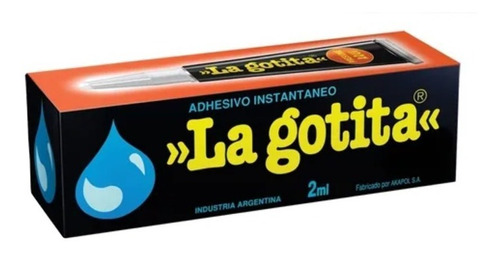 La Gotita® - Adhesivo Instantáneo - 2ml - Caja X 1 Unidad 