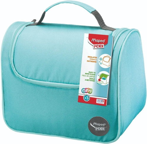 Lunch Bag Maped Picnik Color Turquesa