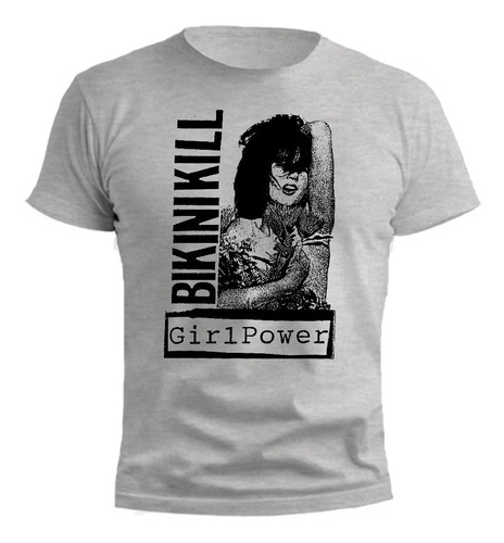 Remera Bikini Kill Diseño Exclusivo Gris Melange