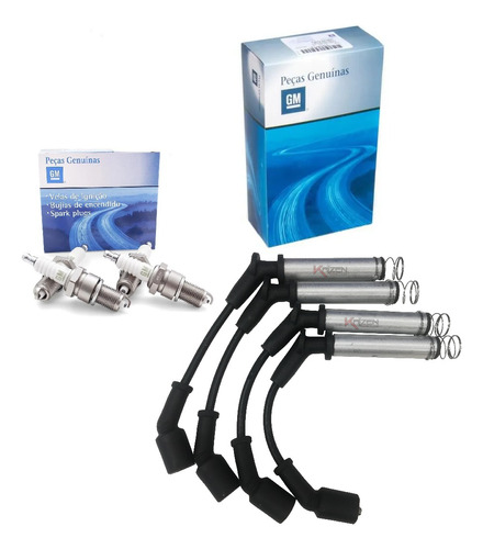 Kit Cables + Bujia Originales Gm Chevrolet Onix 1.4 Joy