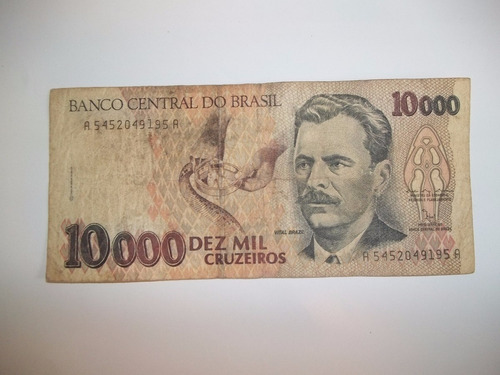 Billete 10.000 Cruzeiros Serie A