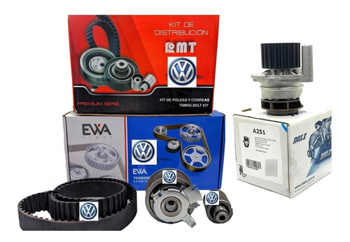 Kit Distribucion Volkswagen Bora 1.9 Tdi + Bomba De Agua Vmg