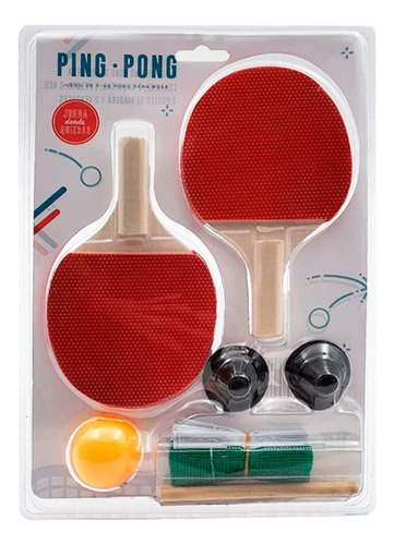 Set De Ping Pong Para Niños. Se Instala En Cualquier Mesa