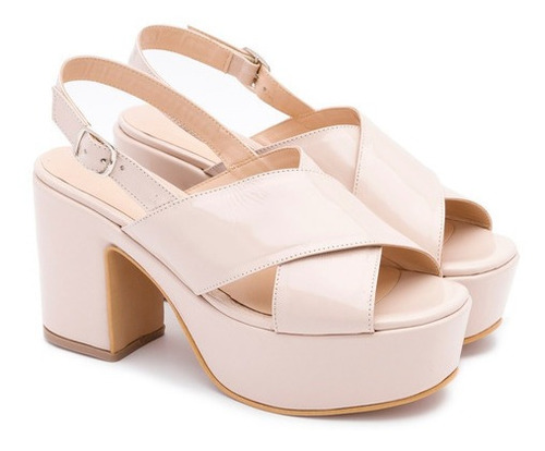 Sandalias Mujer Plataforma Moda 100%cuero Art: 411 De Tallon