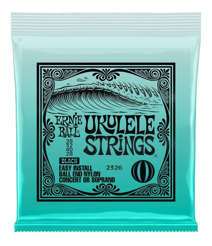 Cuerdas Para Ukelele Black Ernie Ball 2326 