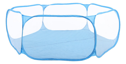 Jaula Portátil Azul Para Mascotas, Carpa, Corralito Para Ani