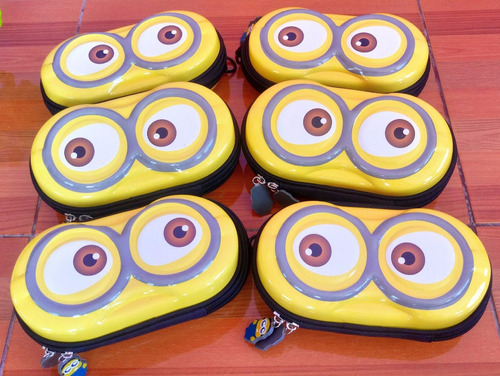 Lapicera 3d Ojos Minions Estuchera Portalapices 