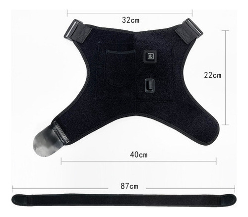 Ombreira Térmicas Recarregáveis Usb,calor E Fisioterapia