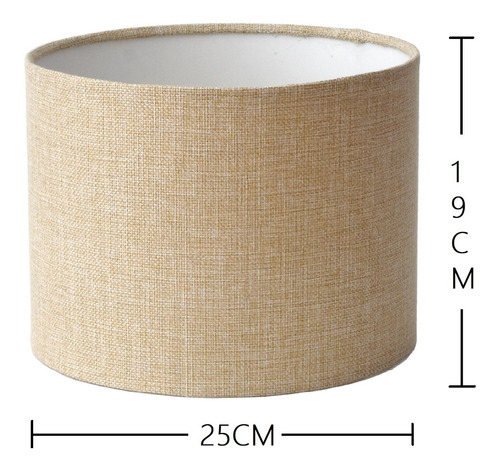 Pantalla De Buro Con Sujecion De Clip En Foco 30cm Diamtero Beige