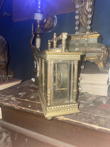 Antiguo Francés Doble Reloj Alarmajuego De Brújula (Usado)