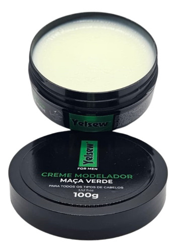 Kit 4 Uni Creme Modelador Maça Verde Yelsew 100g