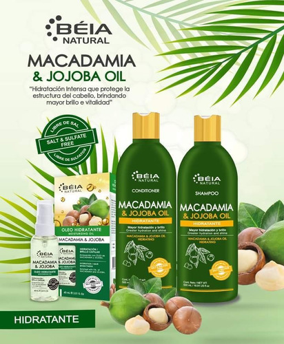 Macadamia Y Aceite De Jojoba Shampoo Y Acondicionador