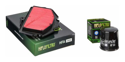 Kit Filtros Hf Aire Y Aceite Kawasaki Ex 400 Ninja 18-20