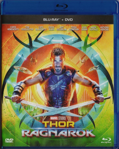 Thor Ragnarok Marvel Chris Hemsworth Pelicula Blu-ray + Dvd