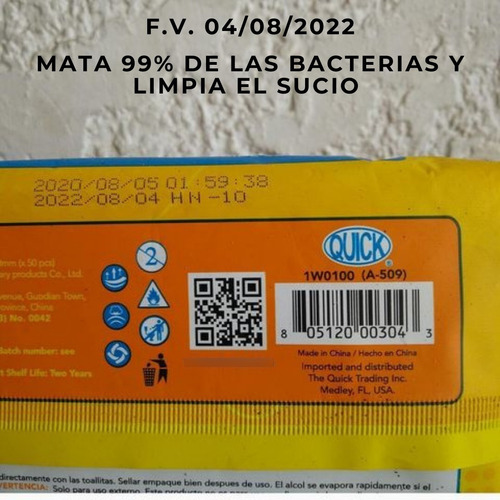 Imagen 2 de 3 de Toallas Húmedas Al 75%