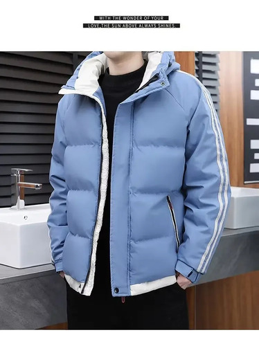 Chaqueta Casual De Invierno Con Capucha Acolchada De Algodón