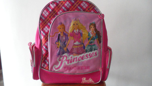 Morral Escolar Para Nina Barbie Princesas Nuevo