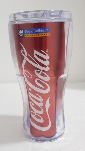 Vaso Coca Cola Royal Caribbean Con Tapa De Coleccion G20 (Usado)