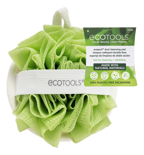 Almohadilla Limpiadora Verde Doble Bath & Body Ecotools