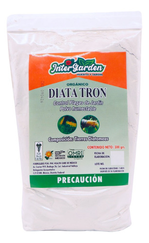 Tierra Diatomeas -diata Tron 300 Gr - Control Orgánico
