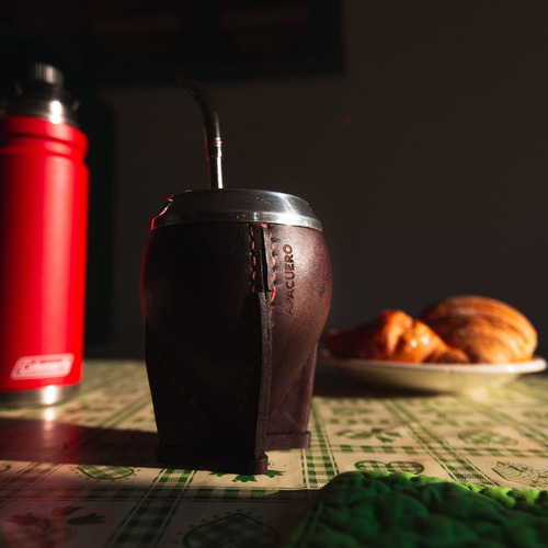 Imagen 3 de 10 de Mate Torpedo Premium + Bombilla Pico De Loro Alpaca