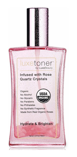 Luxetoner Facial De Cuarzo Rosa Orgnico Luxetoner Infundido