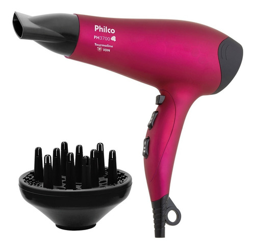 Secador De Cabelo Philco Ph3700 Tourmaline Íon Difusor 110v