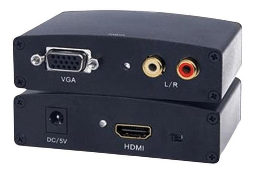 Conversor De Vga Para Hdmi Com Áudio Ativo E Com Fonte