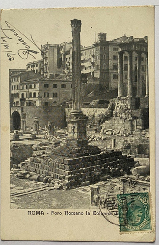 Antigua Postal, Año 1902, Foro Romano, Roma, Italia, 4p113