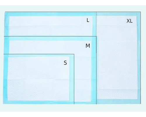 100 Almofadas De Xixi Para Cães Pequenos, 45 X 60 C