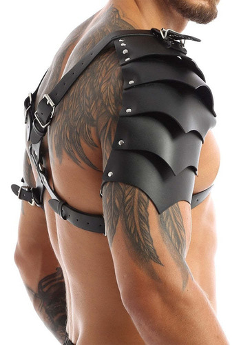 Cinturón Ajustable Hombre Arnes De Pecho Cuerpo Punk Correa