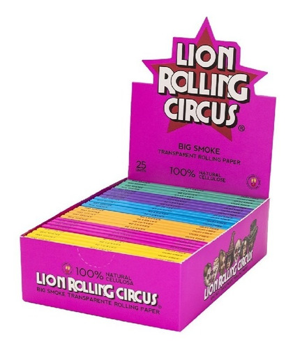 Caja Box Celulosa Papel King Size / Lion Rolling Circus