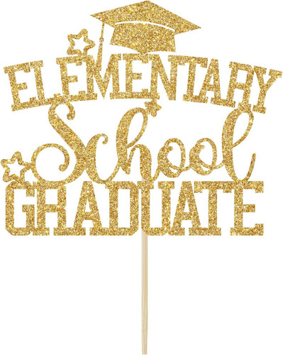 Decoración Para Tarta De Graduación De La Escuela Primaria,