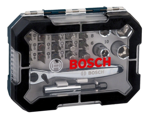 Set Puntas Y Tubos Crique Bosch 26 Piezas Para Atornillar