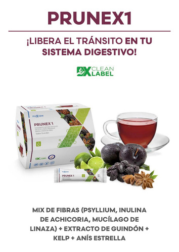 Fuxion Prunex1 | Detox | Limpieza De Colón |descenso De Peso Ciruela