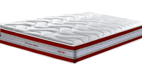 Colchão Queen Firme Molas Pocket Cama Inbox Select Vermelho