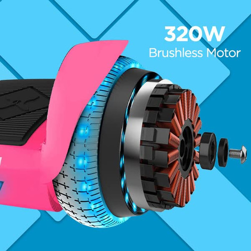Hoverboard Elétrico Hover-1 I-200 7mph Top Speed Pink
