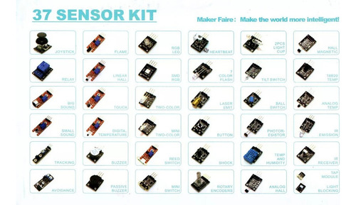 ' Kit 37 Sensores Arduino, Pic, Rapberry