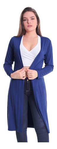 Max Cardigan Longo Casaco Sobretudo Blusa Feminina Lynnce