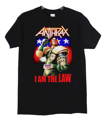 Polera Anthrax I Am The Law Frente Metal Abominatron