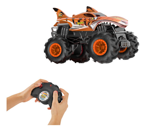 Hot Wheels Control Remoto Monster Trucks Tiger Shark 1:24