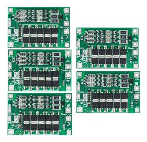 Modulo Carga Y Protección Bms Batería De Litio 3s 60a 5 Pzas