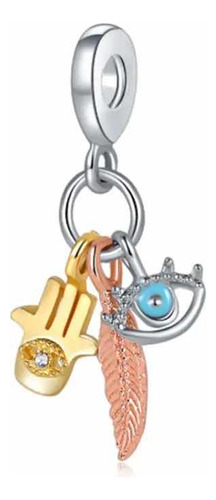 Charm Mano Fátima Ojo Turco Dije Compatible Swarovski Regalo