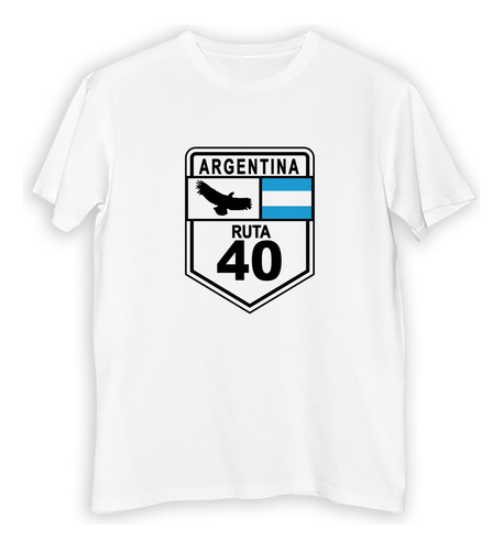 Remera Niño Argentina Ruta 40 Turismo Aventura Viaje